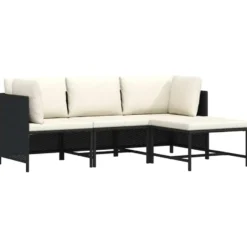 vidaXL - Tuinstoel - Zwart - Rattan
