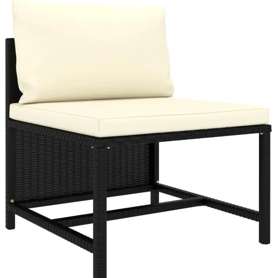 vidaXL - Tuinstoel - Zwart - Rattan