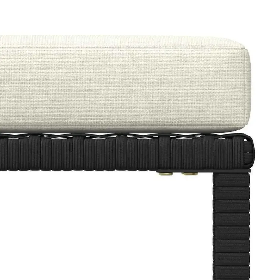vidaXL - Tuinstoel - Zwart - Rattan