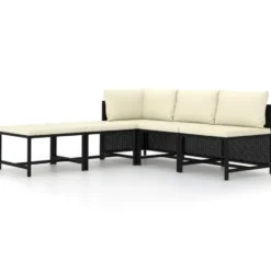 vidaXL - Tuinstoel - Zwart - Rattan