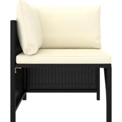 vidaXL - Tuinstoel - Zwart - Rattan