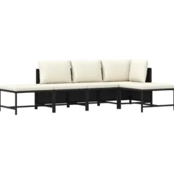vidaXL - Tuinstoel - Zwart - Rattan