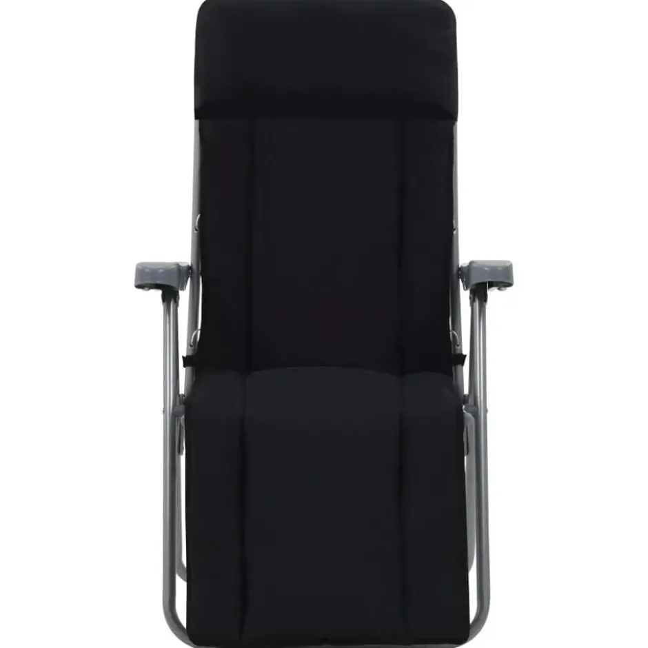 vidaXL - Tuin Stoel - Zwart - Stof - 2 stuks
