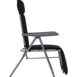 vidaXL - Tuin Stoel - Zwart - Stof - 2 stuks