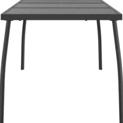 vidaXL - Tuintafel - Antracietkleurig - Staalgaas - 165 x 80 x 72 cm