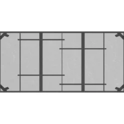 vidaXL - Tuintafel - Antracietkleurig - Staalgaas - 165 x 80 x 72 cm