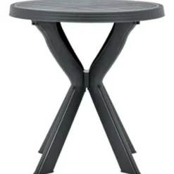 vidaXL - Tuintafel - Antraciet - Kunststof