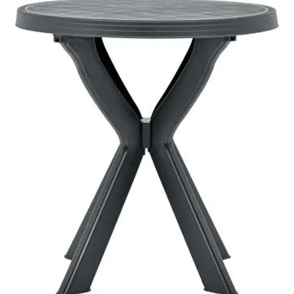 vidaXL - Tuintafel - Antraciet - Kunststof