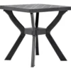 vidaXL - Tuintafel - Antraciet - Kunststof