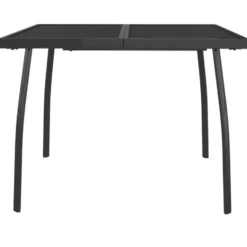 vidaXL - Tuintafel - Antracietkleurig - Staalgaas - 100 x 100 x 72 cm
