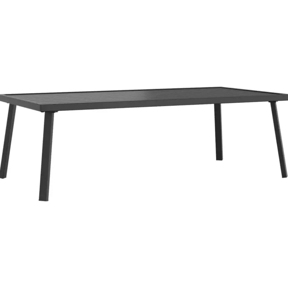 vidaXL - Tuintafel - Antraciet - Staal - 110x55x35 cm