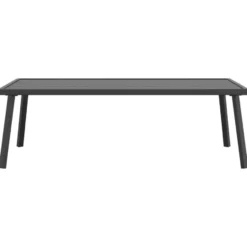 vidaXL - Tuintafel - Antraciet - Staal - 110x55x35 cm