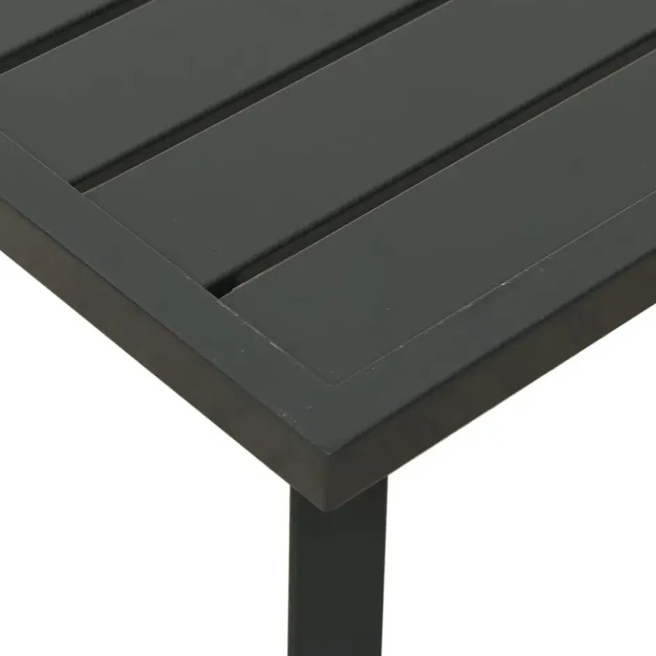 vidaXL - Tuintafel - Antraciet - Staal - 110x55x35 cm