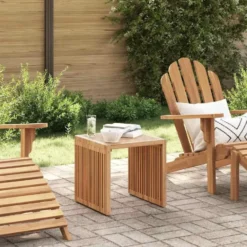vidaXL - Tuintafel - Brown - Solid Teak wood - 45 x 42.5 x 45 cm