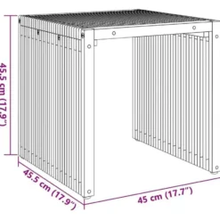 vidaXL - Tuintafel - Brown - Solid Teak wood - 45 x 42.5 x 45 cm