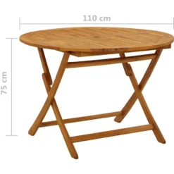 vidaXL - Tuintafel - Bruin - Acaciahout