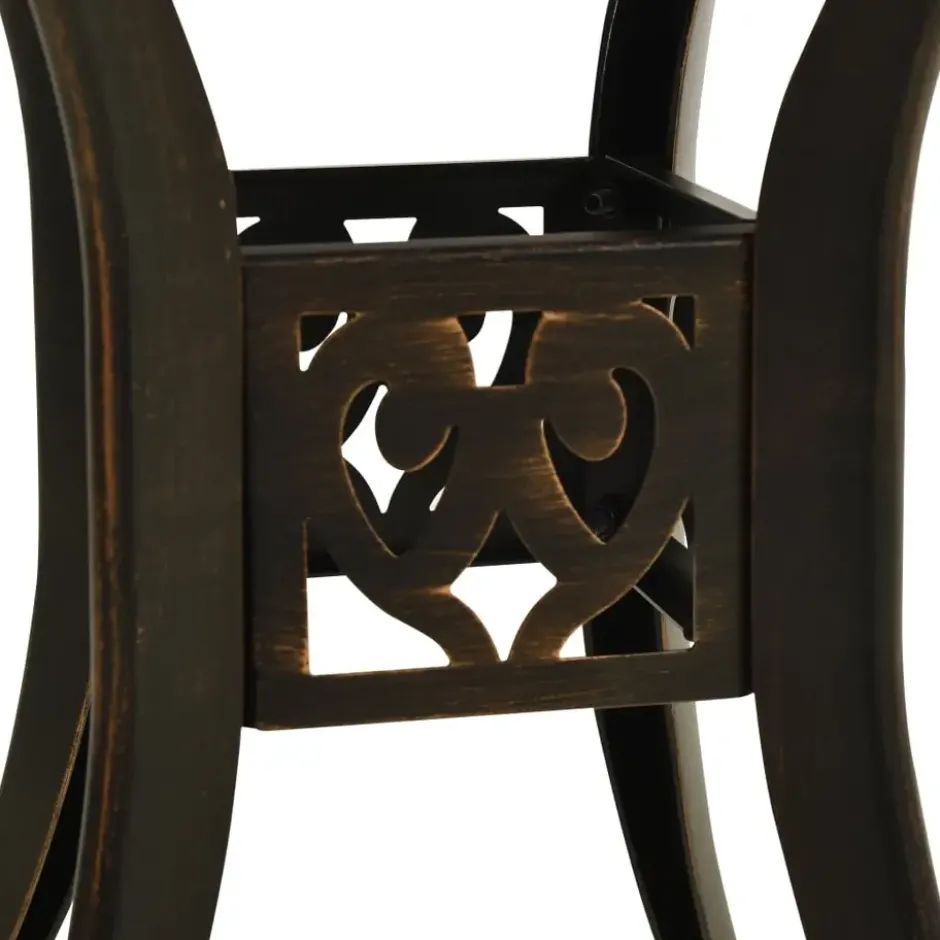 vidaXL - Tuintafel - Bruin - Aluminium - 78 x 78 x 72 cm