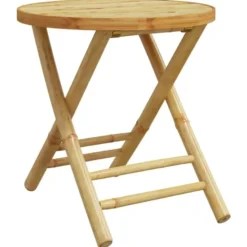 vidaXL - Tuintafel - Bruin - Bamboe - 45 x 45 cm