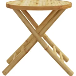 vidaXL - Tuintafel - Bruin - Bamboe - 45 x 45 cm