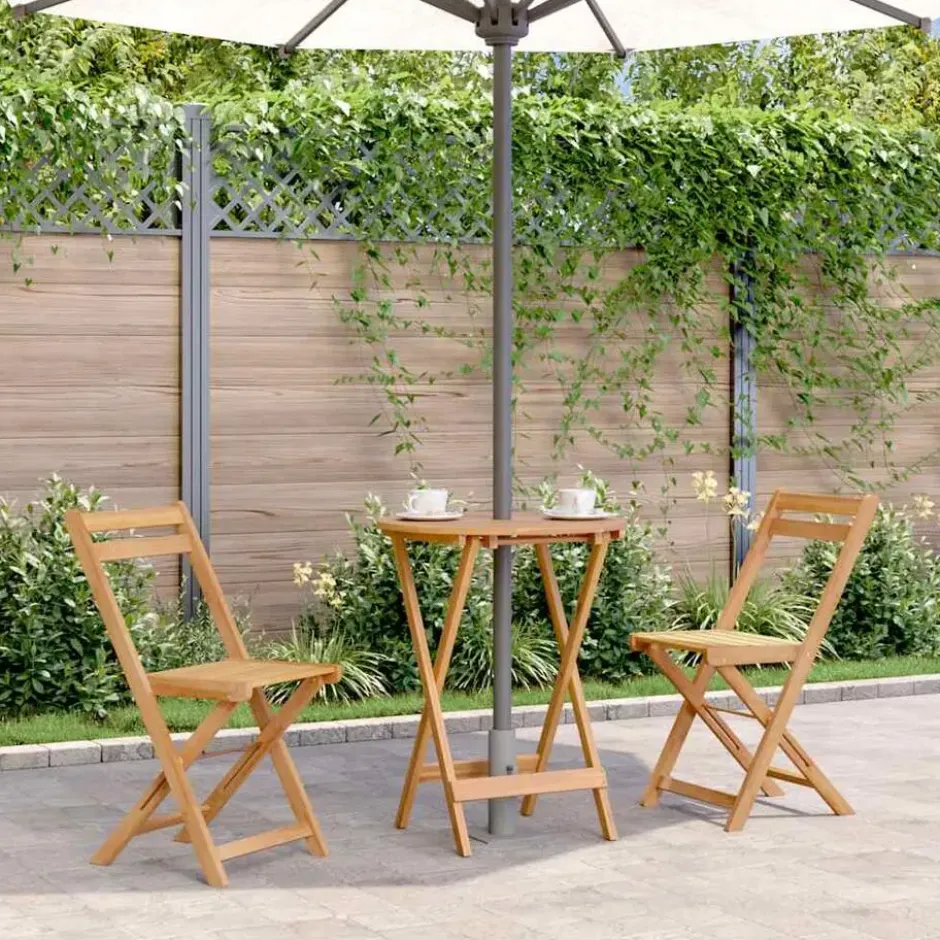 vidaXL - Tuintafel - Bruin - Hout