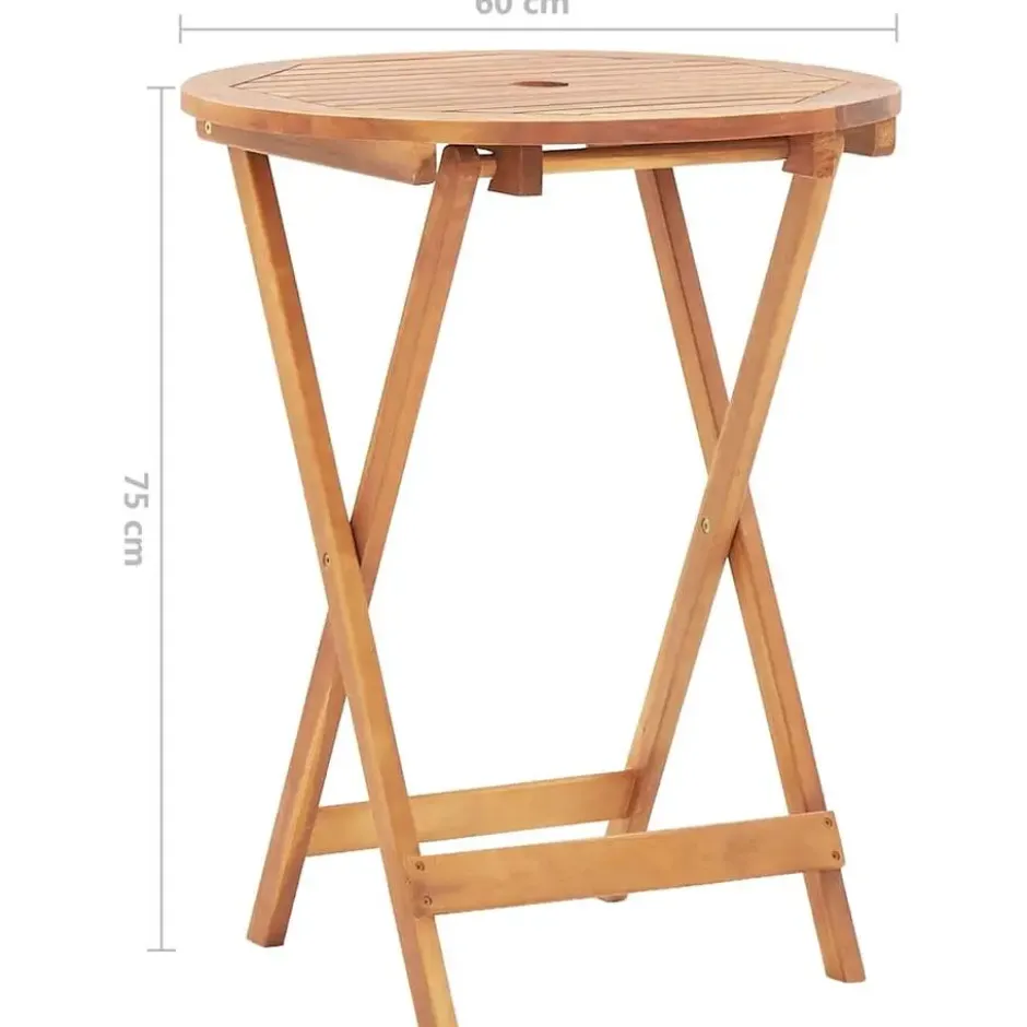 vidaXL - Tuintafel - Bruin - Hout
