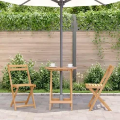 vidaXL - Tuintafel - Bruin - Hout