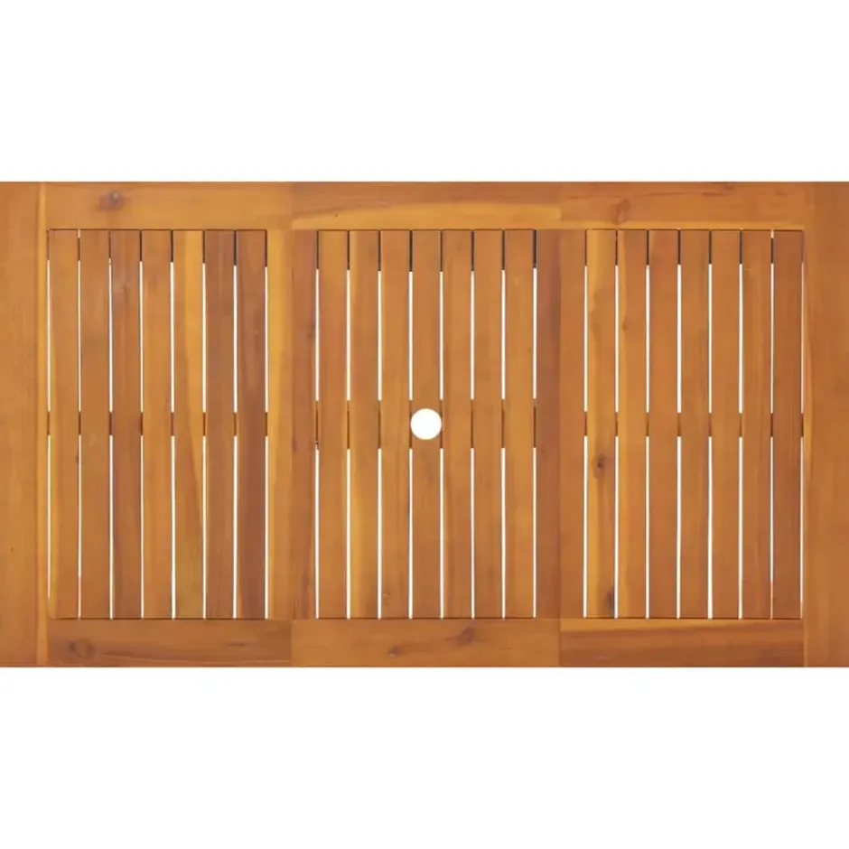 vidaXL - Tuintafel - Bruin - Massief acaciahout - 140 x 80 x 74 cm