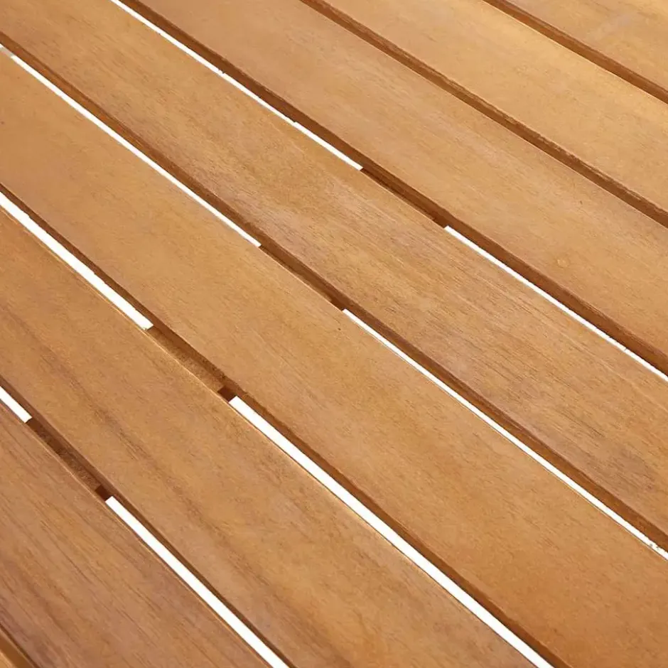 vidaXL - Tuintafel - Bruin - Massief acaciahout - 140 x 80 x 74 cm