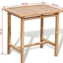 vidaXL - Tuintafel En Stoel - Bruin - Stof