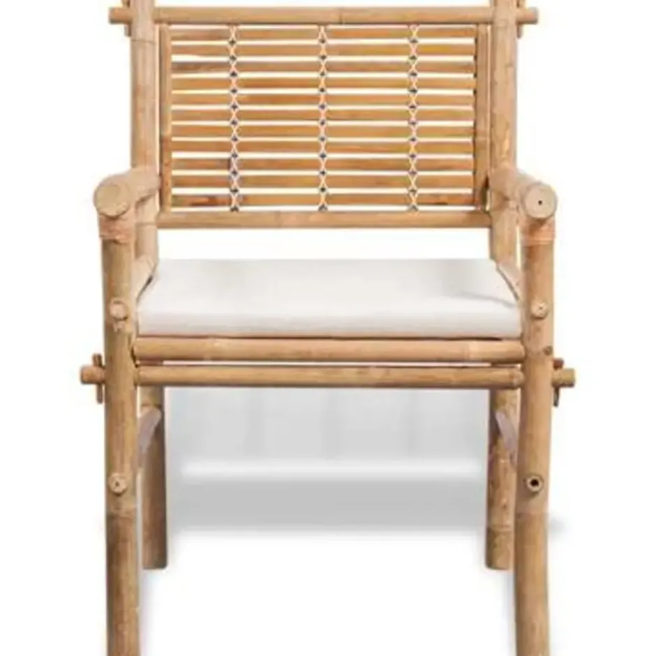 vidaXL - Tuintafel En Stoel - Bruin - Stof