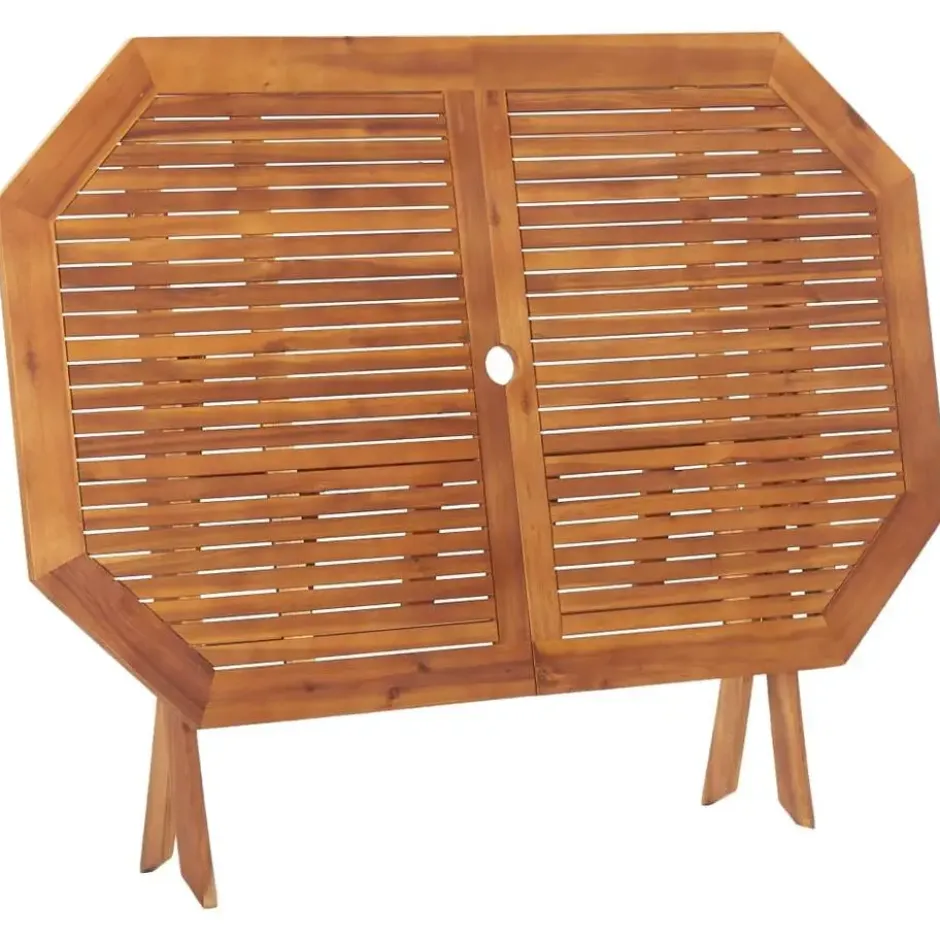 vidaXL - Tuintafel inklapbaar - Bruin - Massief acaciahout - 135 x 85 x 75 cm
