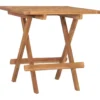 vidaXL - Tuintafel inklapbaar - Bruin - Massief teakhout - 50x50x50 cm