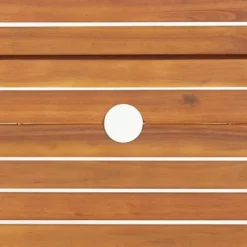 vidaXL - Tuintafel inklapbaar - Bruin - Acaciahout - Ø 90 x 75 cm