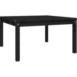 vidaXL - Tuintafel - Zwart - Massief grenenhout - 82.5 x 82.5 x 45 cm