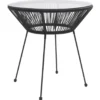 vidaXL - Tuintafel - Zwart - Rattan