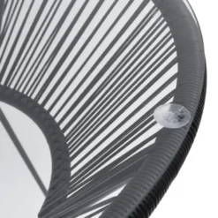 vidaXL - Tuintafel - Zwart - Rattan