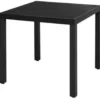 vidaXL - Tuintafel - Zwart - WPC - 80 x 80 x 74 cm