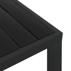 vidaXL - Tuintafel - Zwart - WPC - 80 x 80 x 74 cm