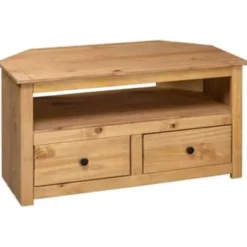 vidaXL - Tv-hoekkast - Bruin - Grenenhout
