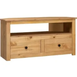 vidaXL - Tv-hoekkast - Bruin - Grenenhout