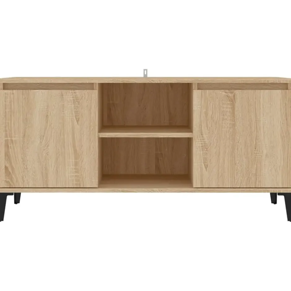 vidaXL - Tv-kast - Bruin - Bewerkt hout
