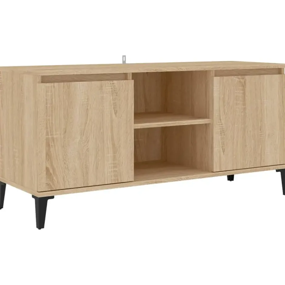 vidaXL - Tv-kast - Bruin - Bewerkt hout