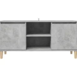 vidaXL - Tv-kast - Grijs - Bewerkt hout