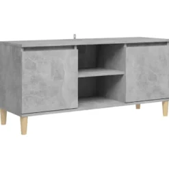 vidaXL - Tv-kast - Grijs - Bewerkt hout
