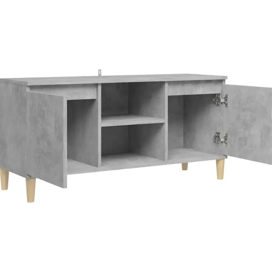 vidaXL - Tv-kast - Grijs - Bewerkt hout