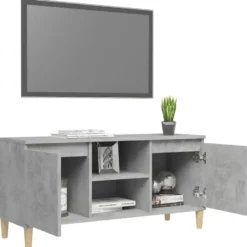 vidaXL - Tv-kast - Grijs - Bewerkt hout