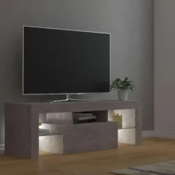 vidaXL - Tv-kast - Grijs - Bewerkt hout