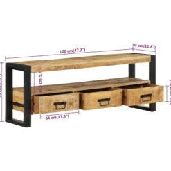 vidaXL - Tv-meubel - Bruin - Hout