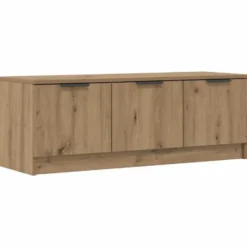 vidaXL - TV-meubel met 3 deuren - Artisanaal eiken - 102x35x36.5 cm