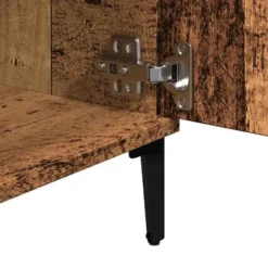 vidaXL - TV-meubel met 2 deuren en 2 vakken - Oud hout - 102x35x50 cm
